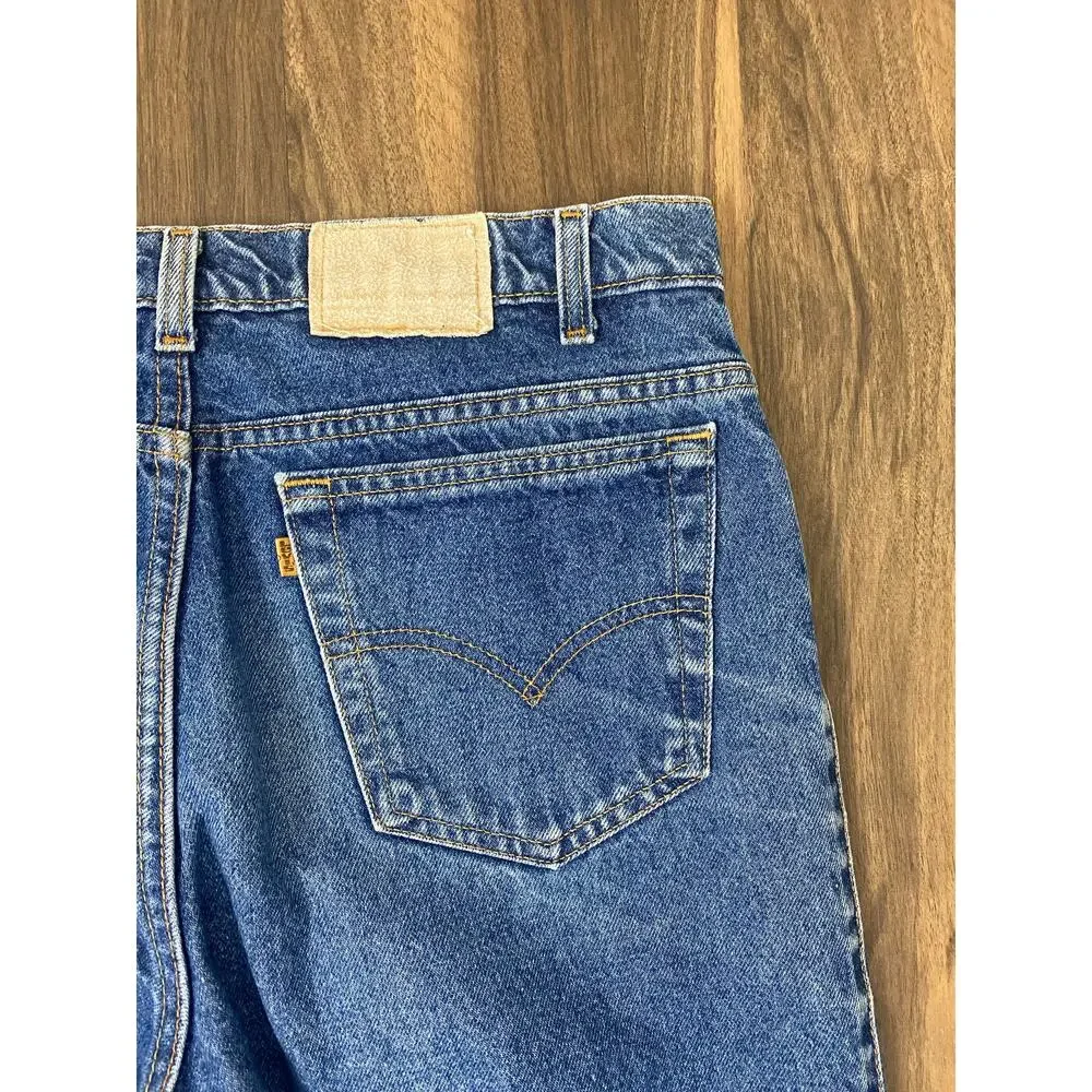 VTG 90s Men Levi's 540 Relaxed Fit Brown Tab USA cotton denim blue jeans, 36x34